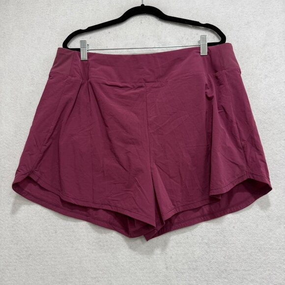 Nike Shorts Womens XL Purple Dri-FIT DX6018-653 Shorts Tennis Running Athletic - Picture 1 of 11